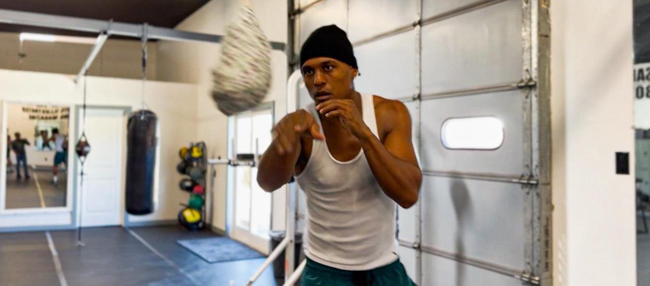 El boxeador barranquillero Juan Carlos Carrillo durante un entrenamiento en Las Vegas (Nevada).