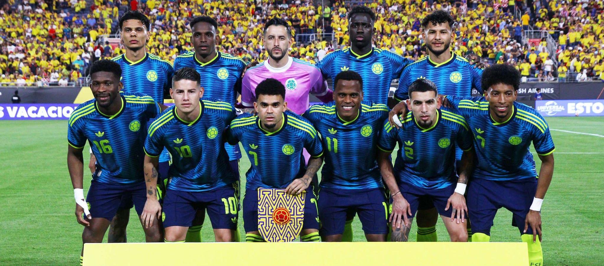 Formación inicialista de la Selección Colombia contra Croacia. 