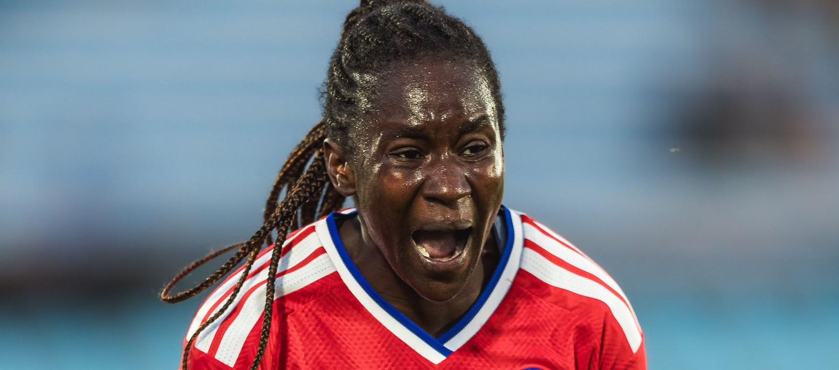 Mary Vásquez, jugadora de la selección chilena de origen colombiano.