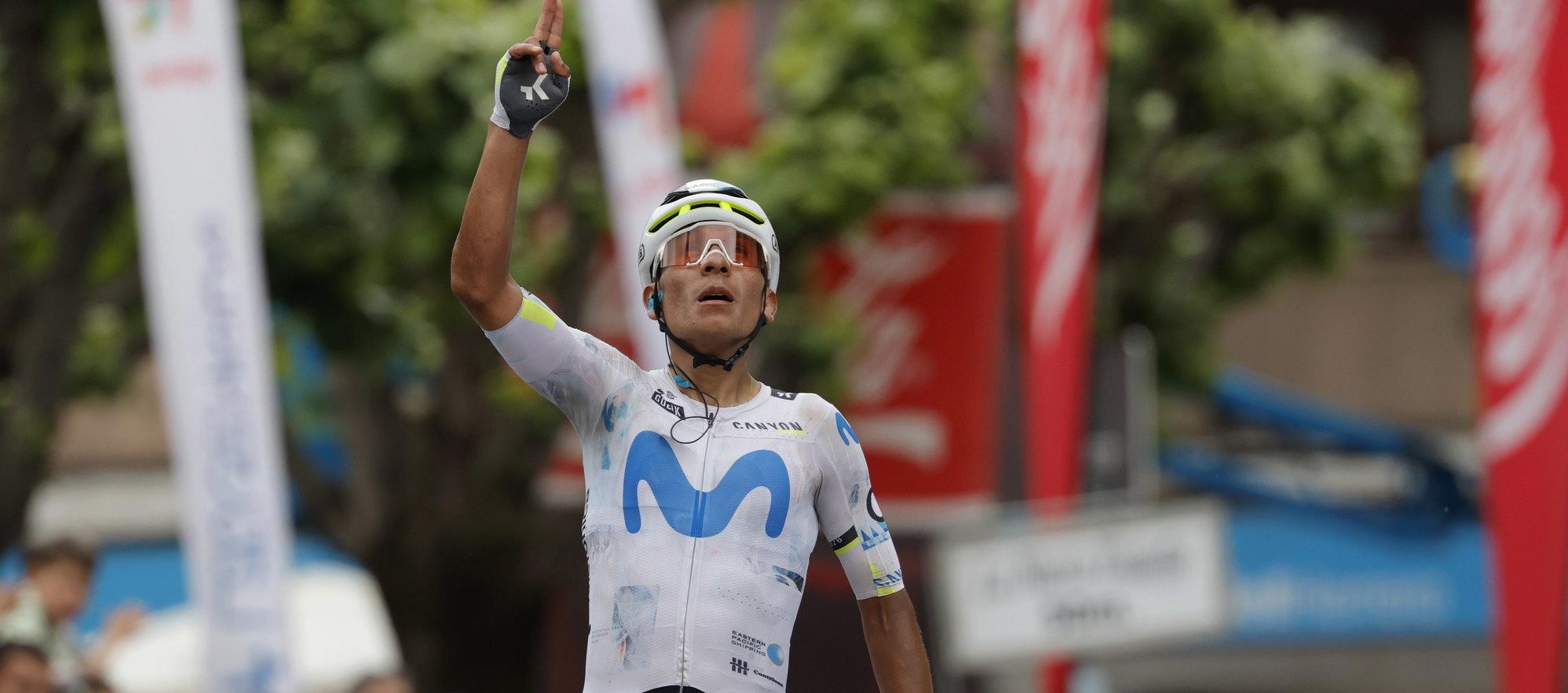 Nairo Quintana dedicó su victoria al fallecido corredor Cristian Muñoz.