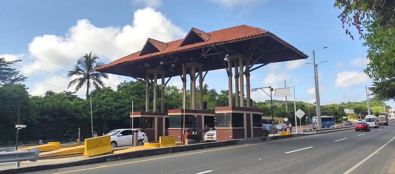 Aspecto del peaje Papiros, en Puerto Colombia. 