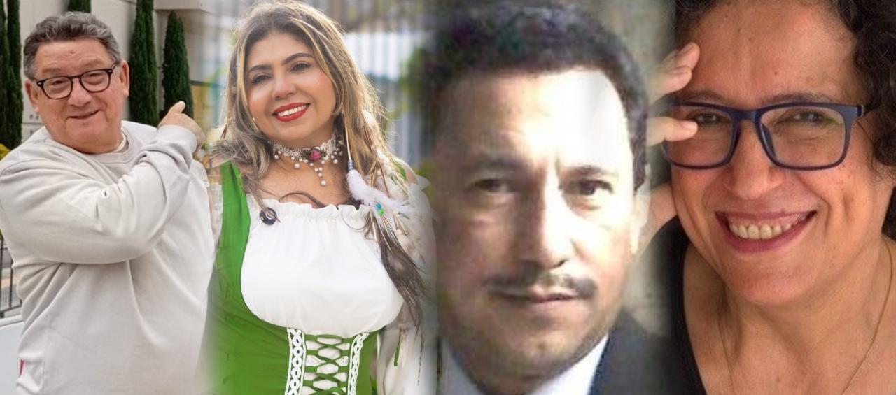 Miguel Iriarte, Dina Luz Pardo, Joaquín Mattos y Patricia Iriarte. 