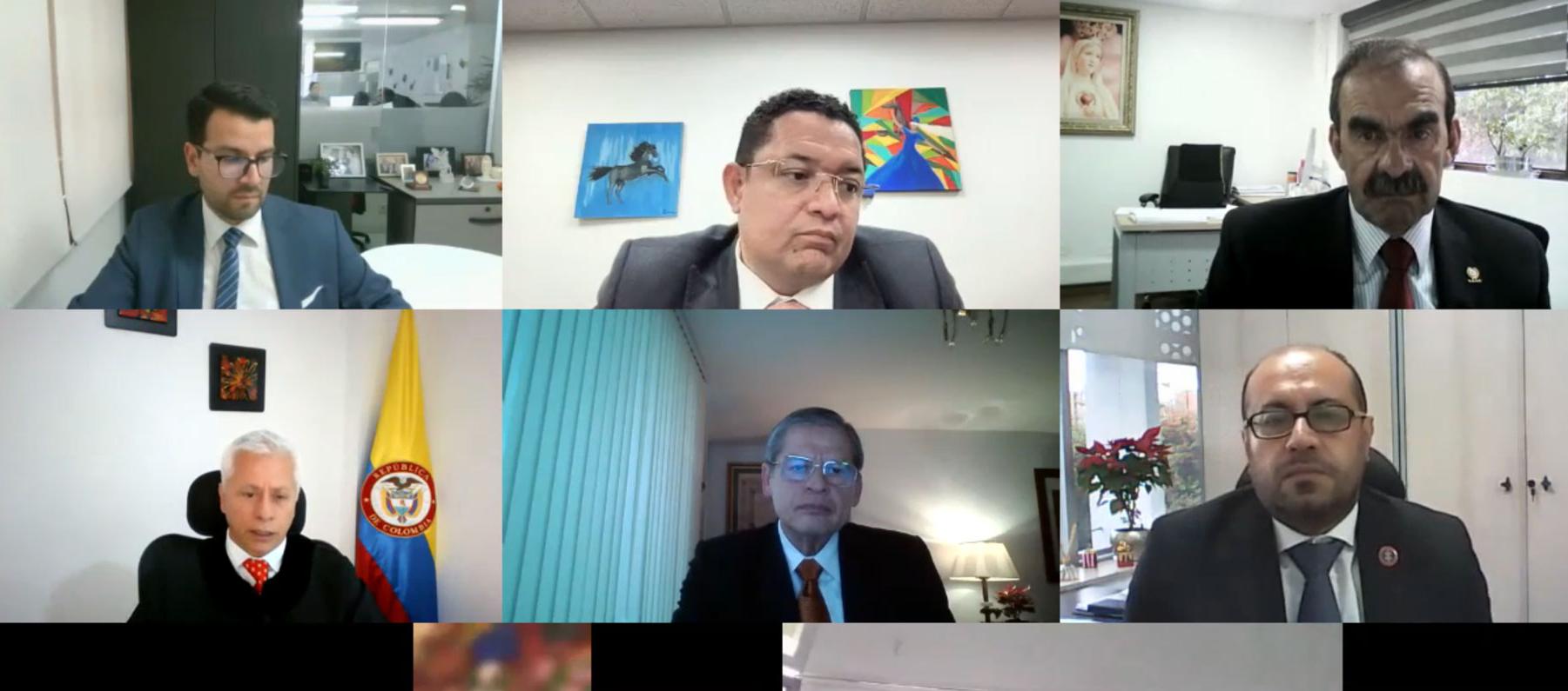 Aspecto de una de las audiencias de la Cortes Suprema contra Rodolfo Palomino. 