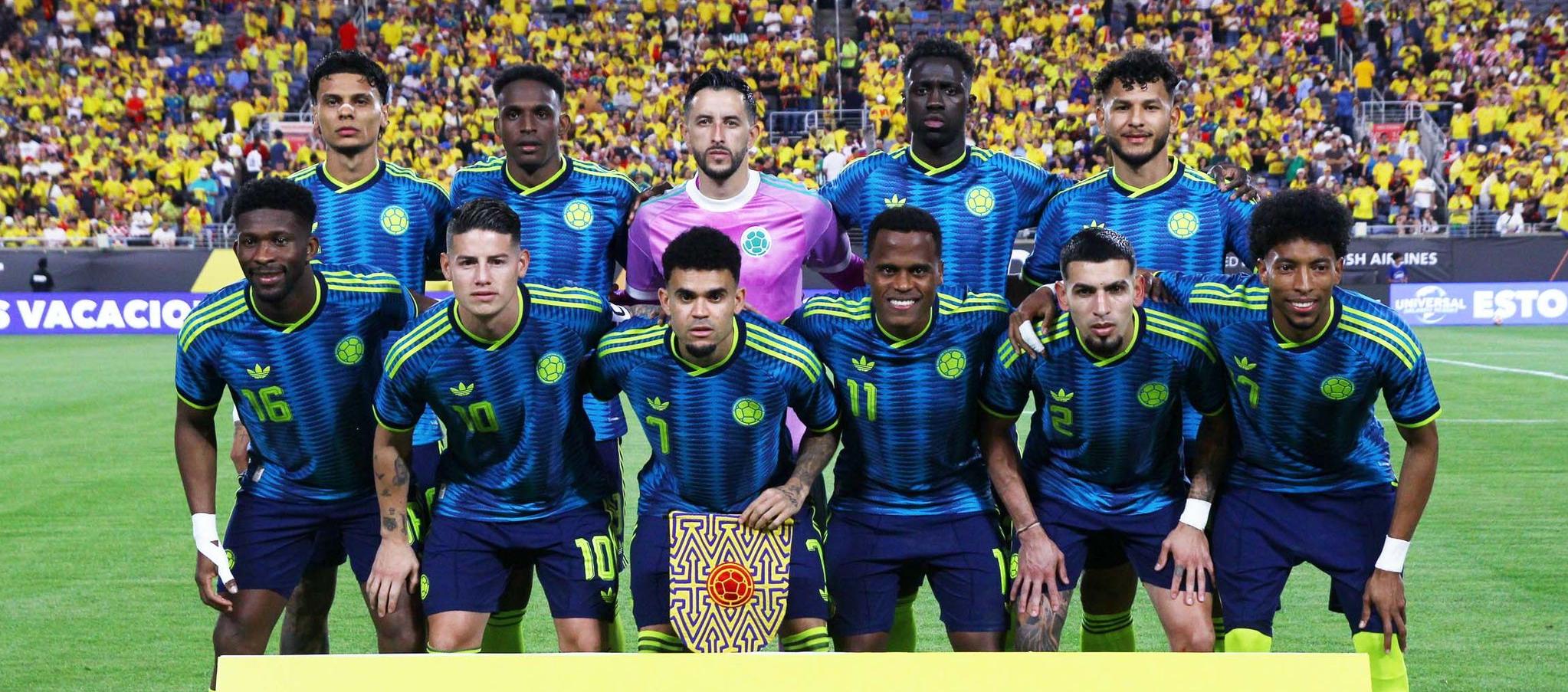 Selección Colombia en su último partido contra Francia. 