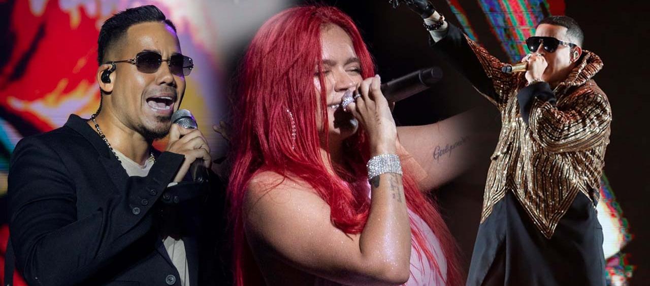 Romeo Santos, Karol G y Daddy Yankee. 