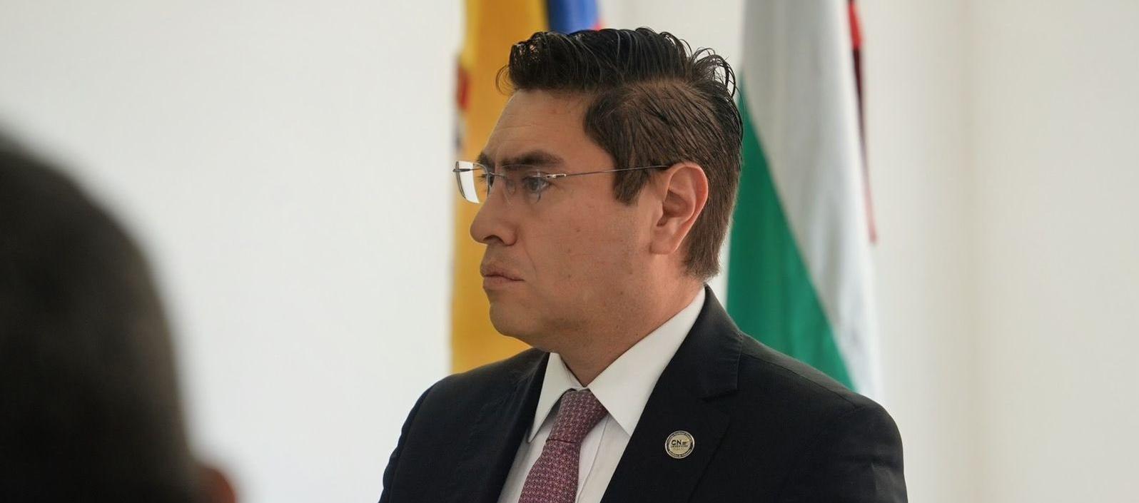 El magistrado Cristian Quiroz, presidente del CNE.