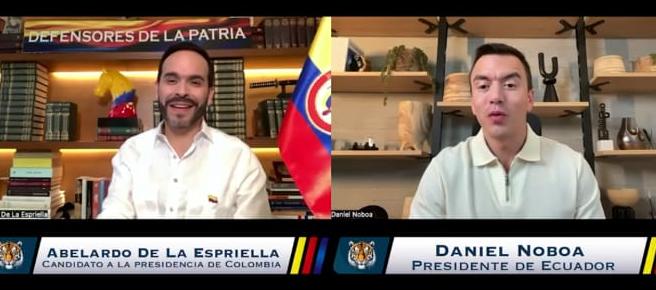 Abelardo De La Espriella y Daniel Noboa