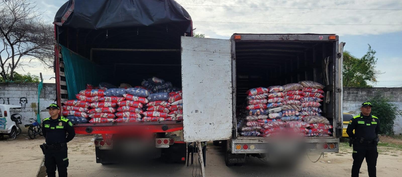 Los alimentos recuperados.