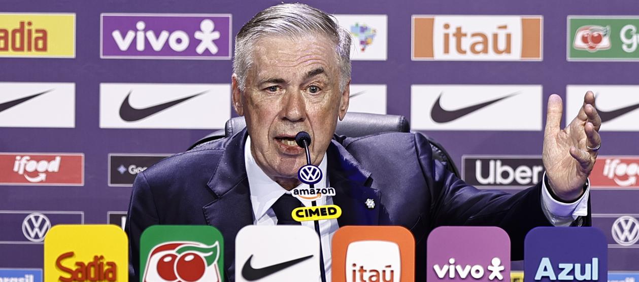 El seleccionador de Brasil, Carlo Ancelotti.