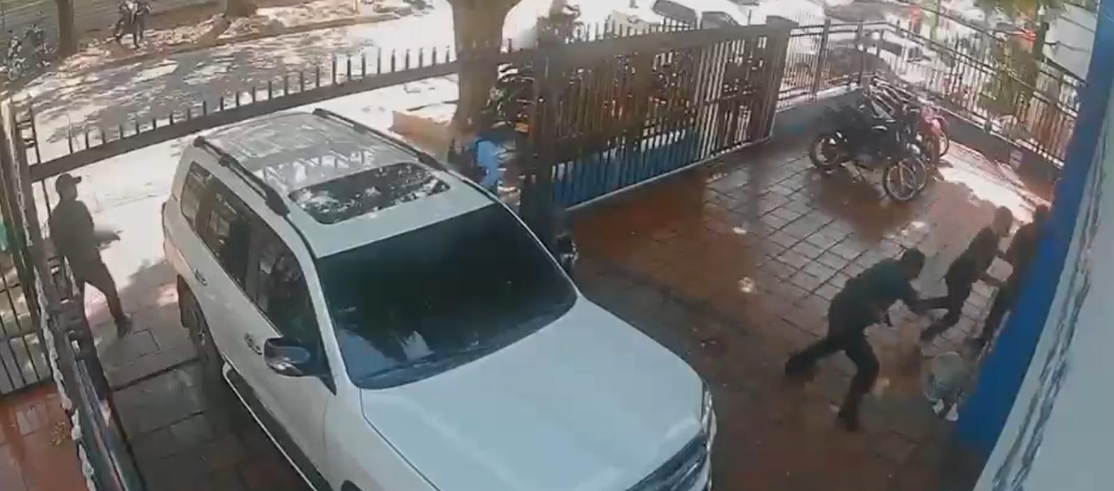Momento del ataque.