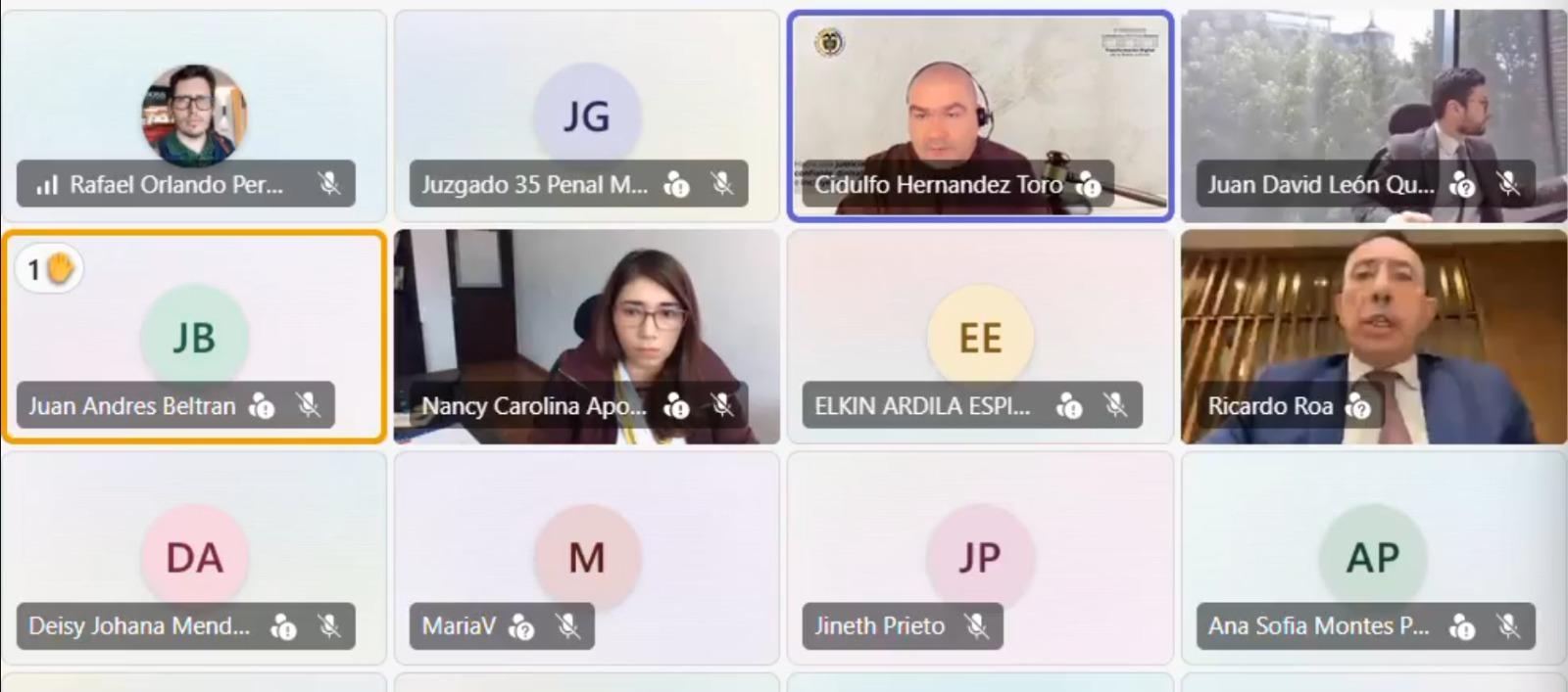Audiencia contra Ricardo Roa.