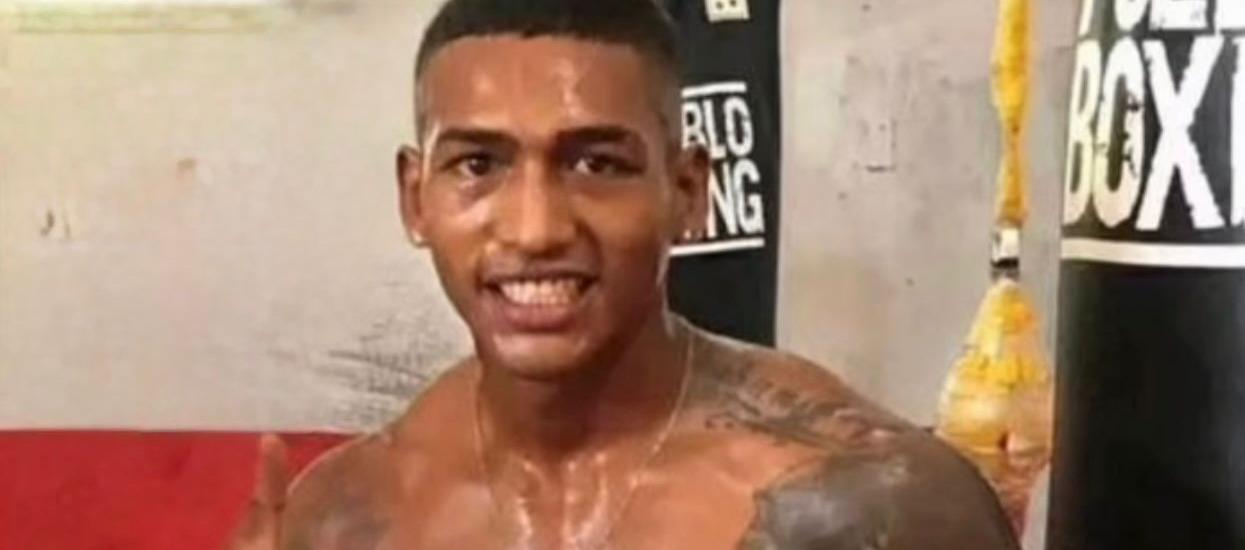 El boxeador Yeiner Gómez. 