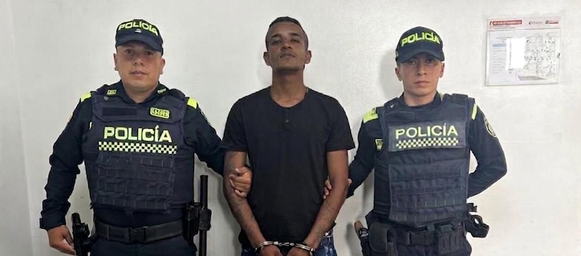 Jhon Bairon Sandoval, el capturado.