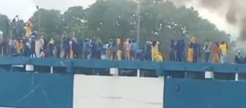 Protesta de los presos. 