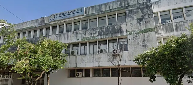 Hospital San Rafael, donde falleció la menor luego de permanecer hospitalizada por la gravedad de las lesiones. 