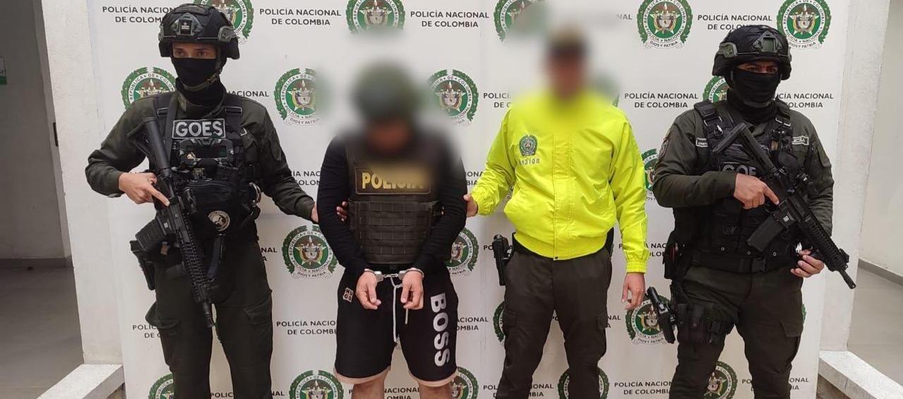 Uno de los capturados tras los operativos. 