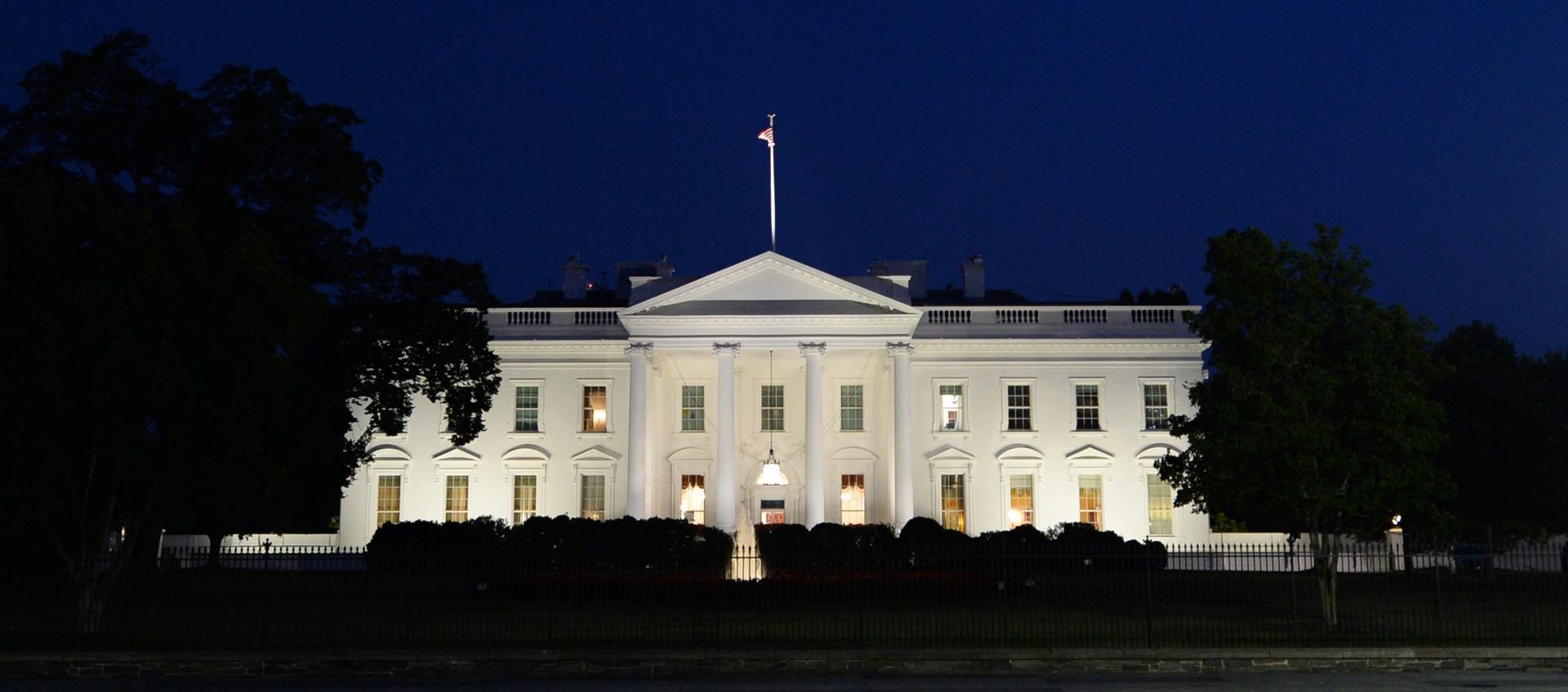 Aspecto de la Casa Blanca. 