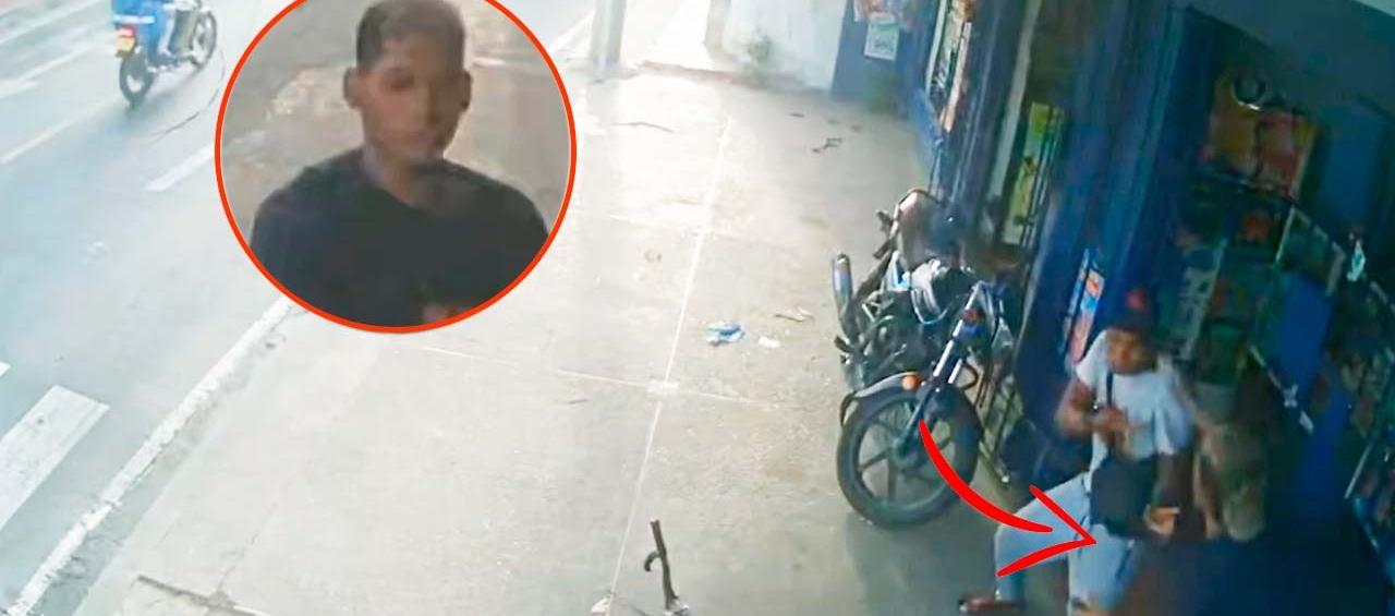 Momento del crimen y la imagen del capturado.