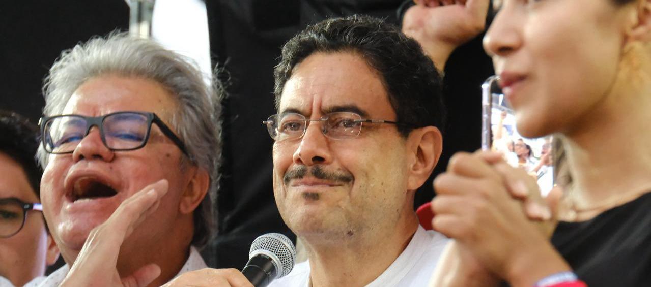 El candidato presidencial Iván Cepeda.