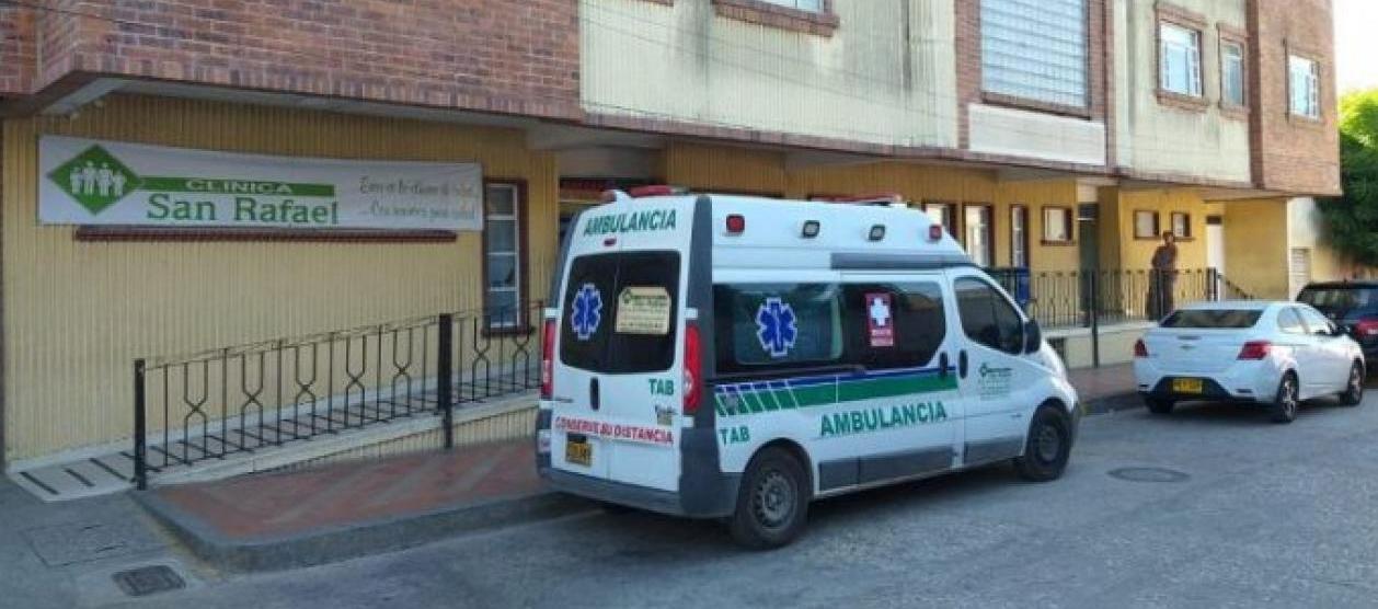 Clínica San Rafael de Sabanalarga, a donde fueron llevadas dos de las víctimas. 