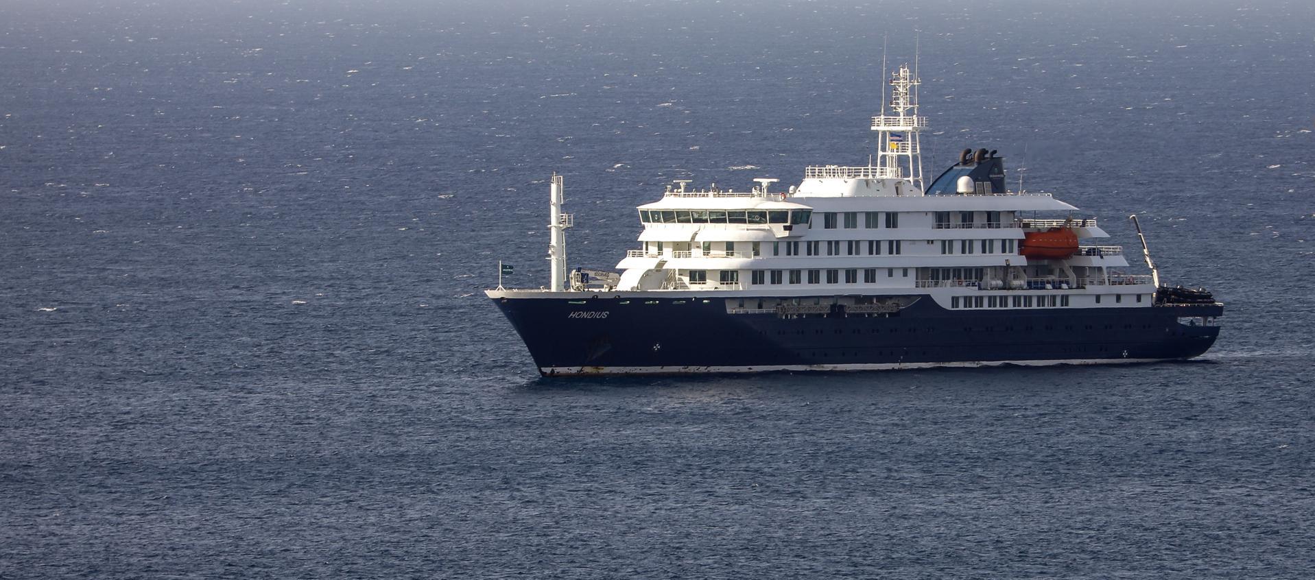El crucero neerlandés MV Hondius.