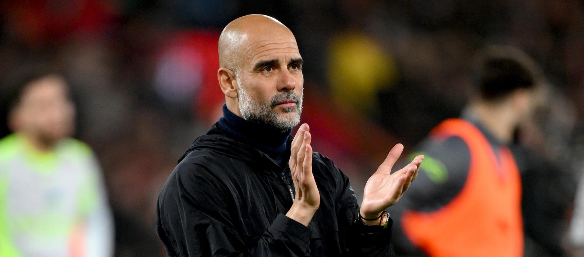 El entrenador del Manchester City, Pep Guardiola.