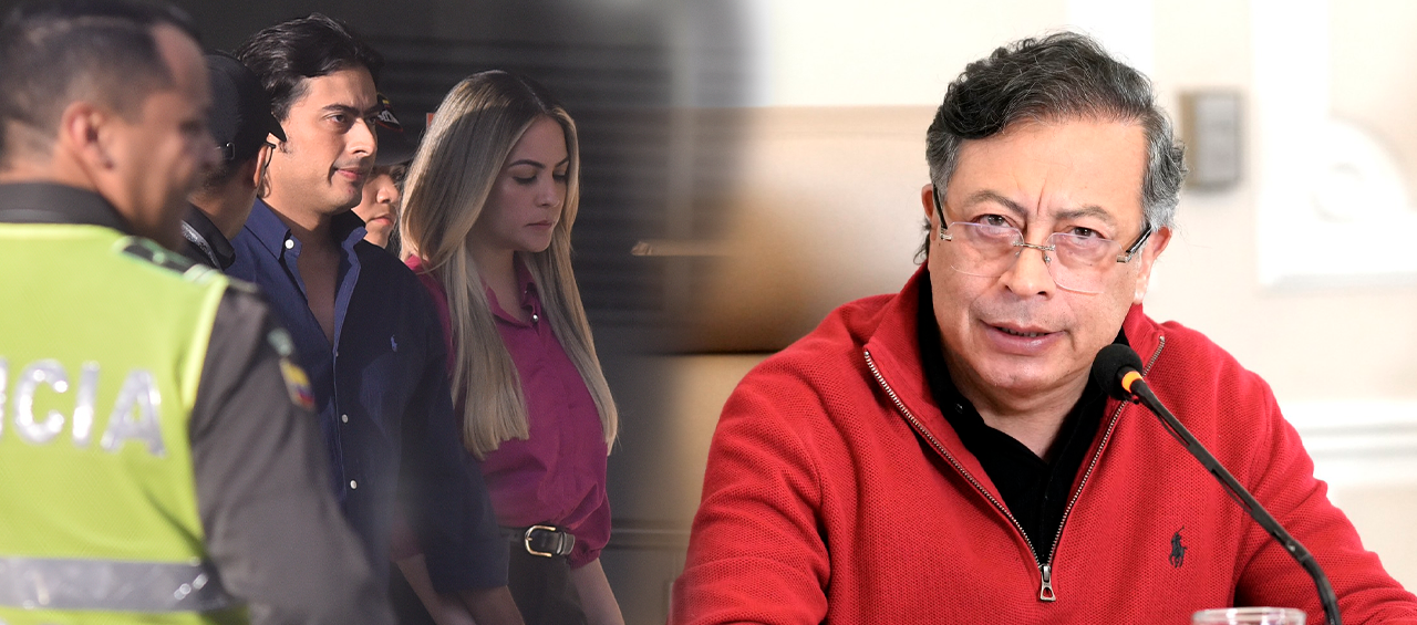 Nicolás Petro - Laura Ojeda y Gustavo Petro.