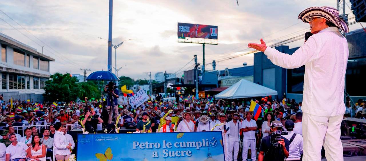 Gustavo Petro, en Sincelejo.