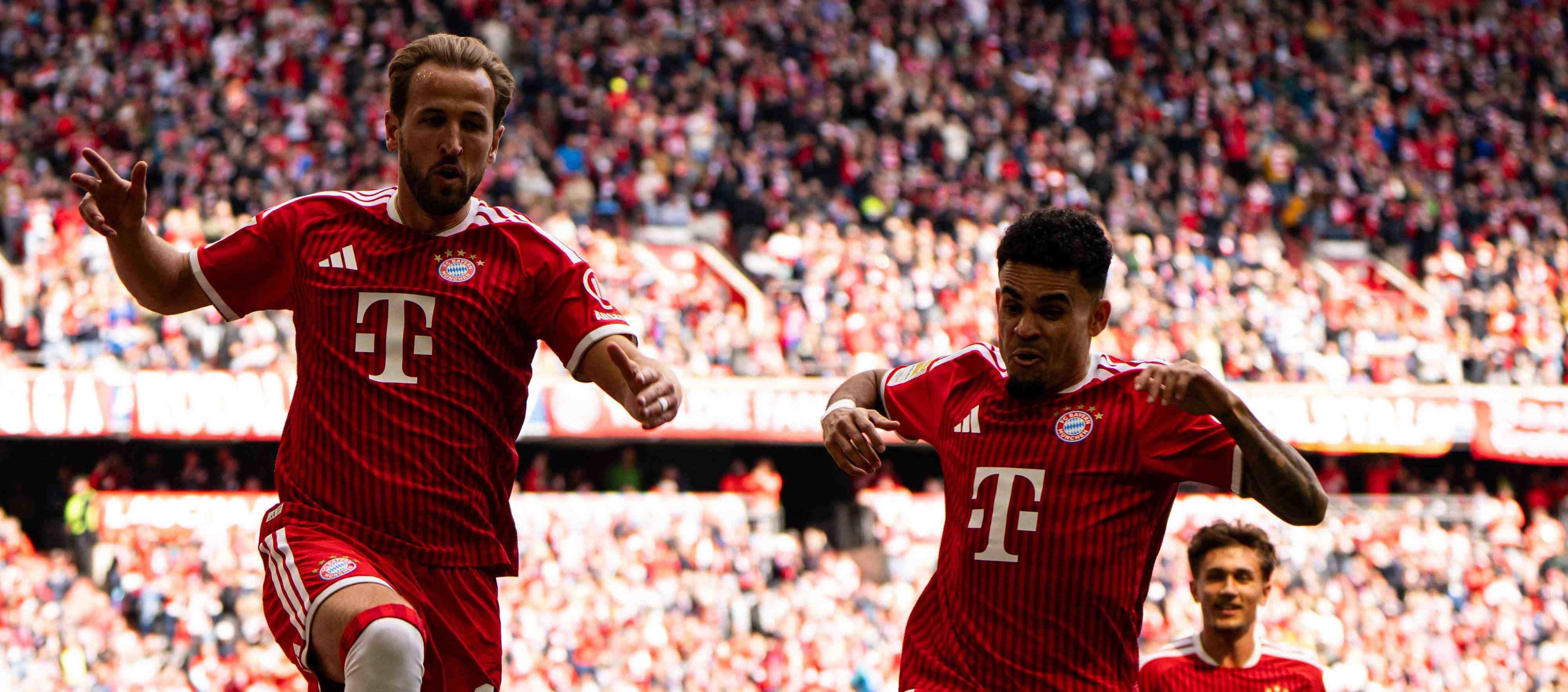 Harry Kane y Luis Díaz.