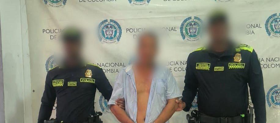 Hombre capturado en Malambo.