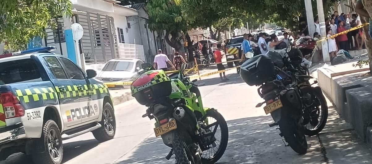 La Policía acordonó el lugar de los hechos. 