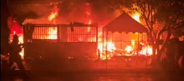 Imagen del incendio.