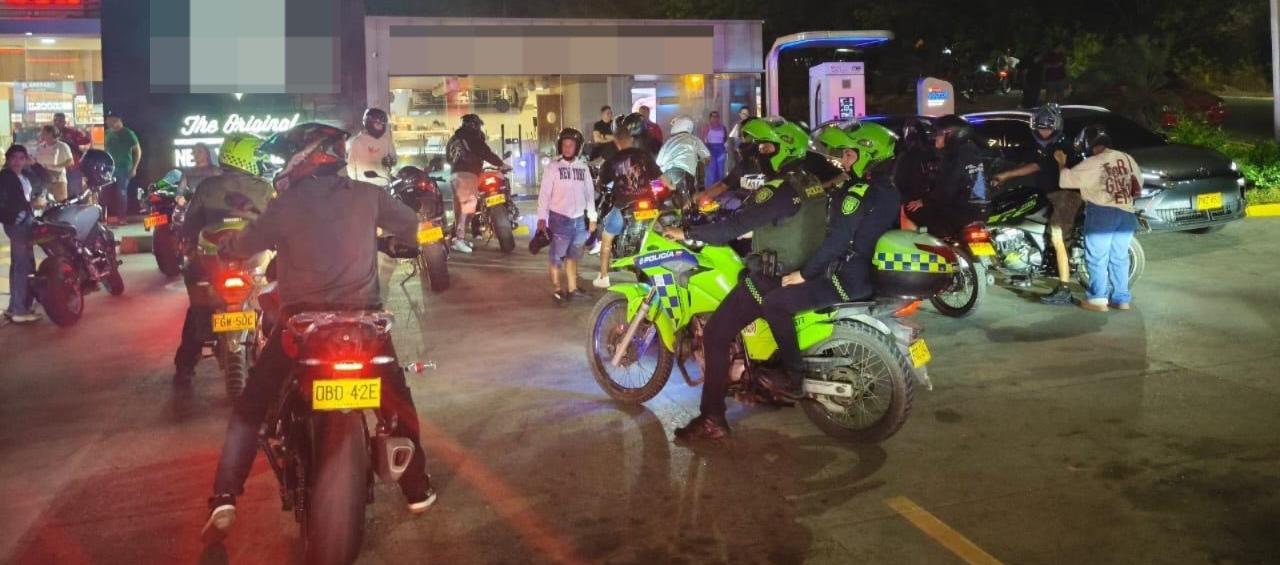 Inmovilización de motocicletas en Puerto Colombia. 