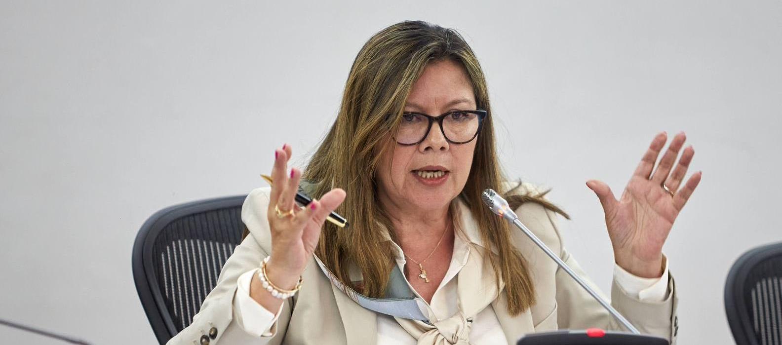 La Fiscal General, Luz Adriana Camargo.
