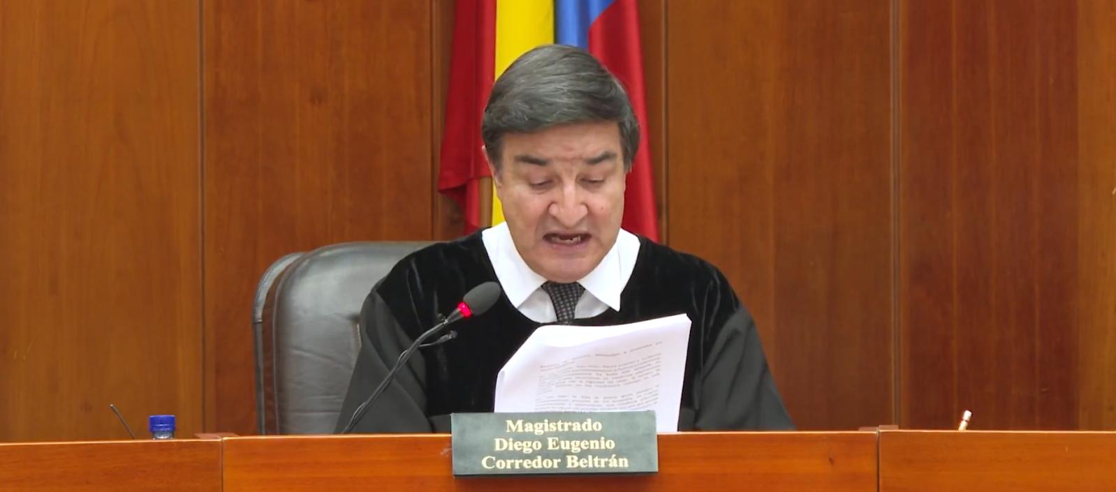 Lectura de la decisión de la Corte Suprema de Justicia.
