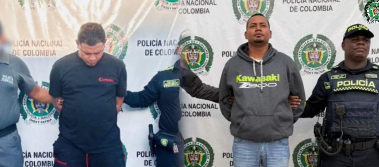 Los capturados por la Policía.