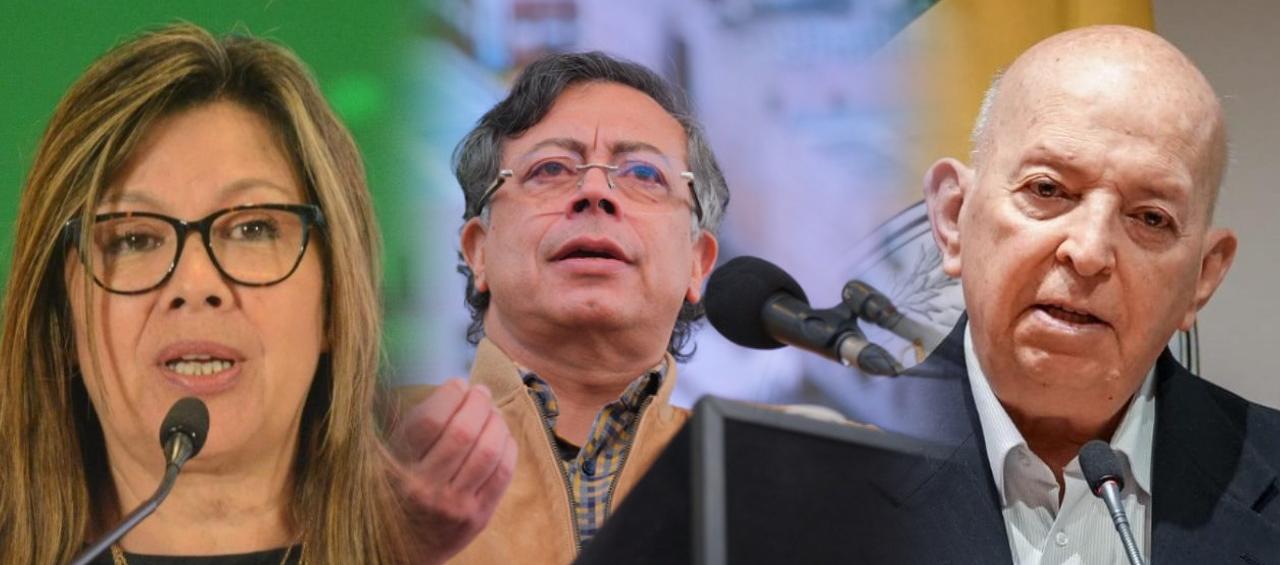 Luz Adriana Camargo, Gustavo Petro y Otty Patiño.