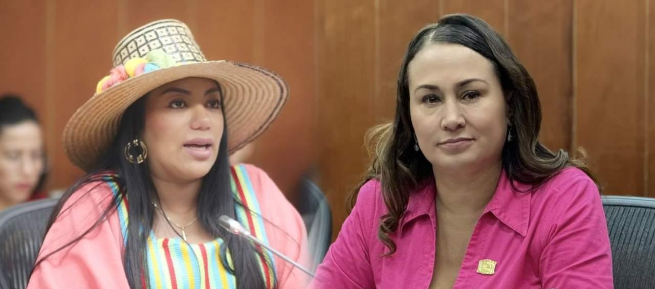 Martha Peralta y Berenice Bedoya.