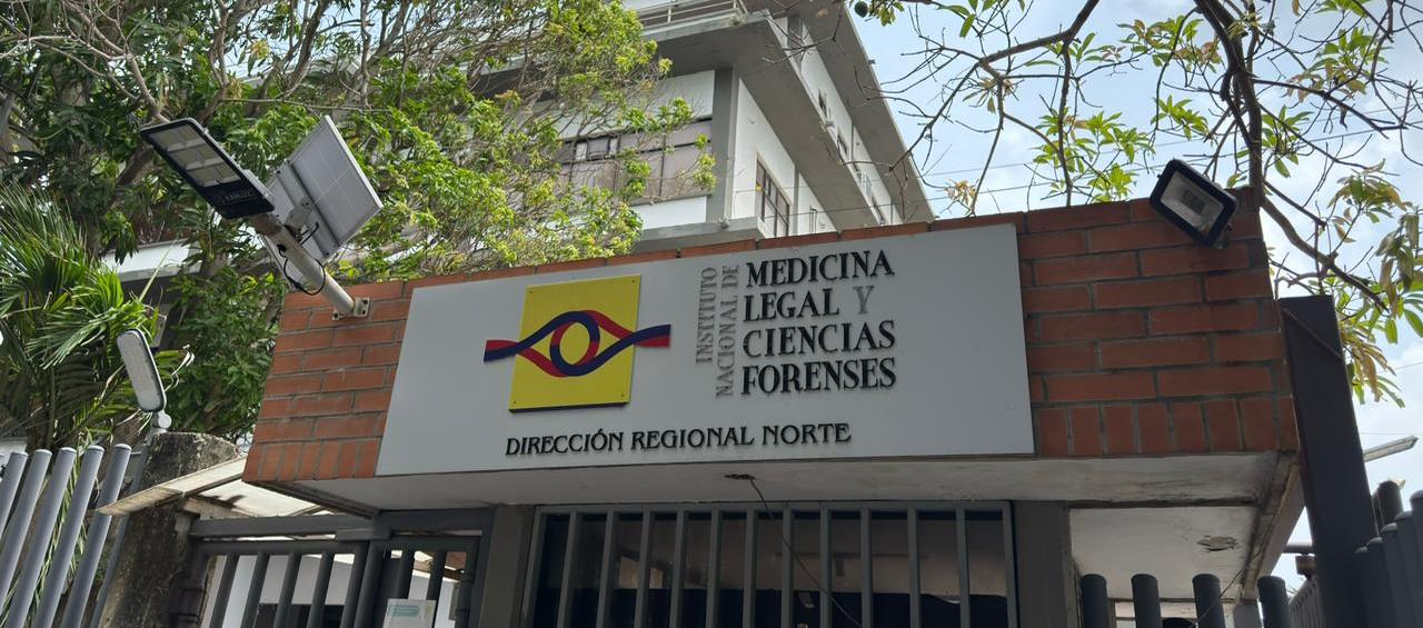Fachada de Medicina Legal, en Barranquilla. 