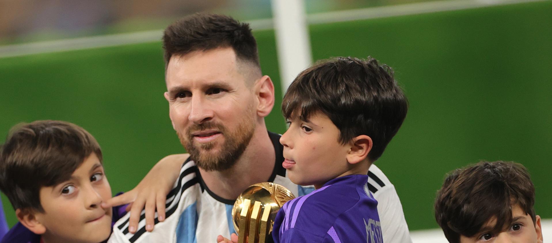Messi en el Mundial de 2022.