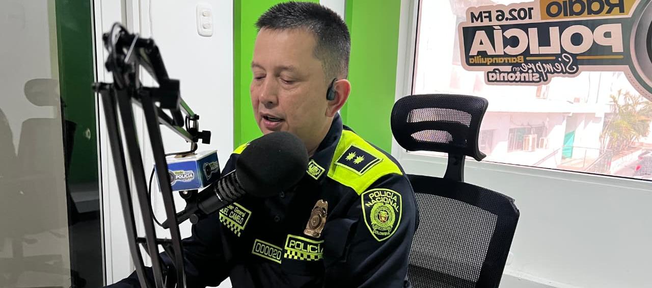 General Miguel Camelo, comandante de la Policía Metropolitana de Barranquilla. 