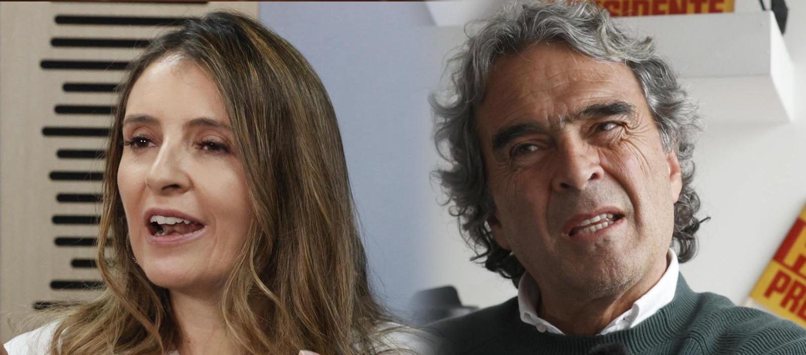 Paloma Valencia y Sergio Fajardo.