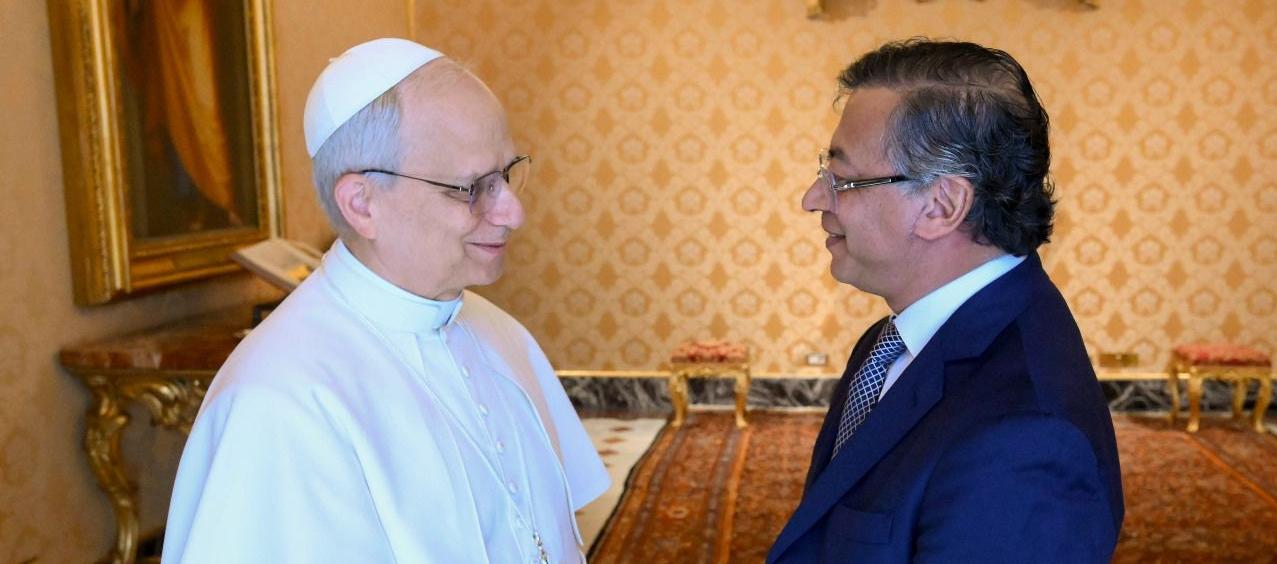 Papa León XIV y el Presidente Petro.