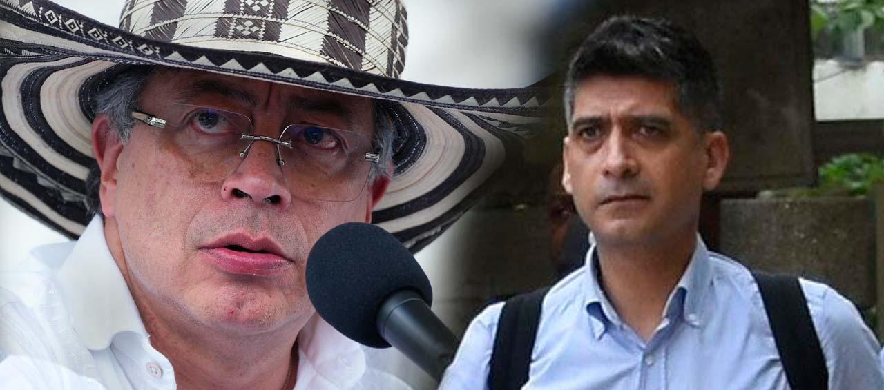 El Presidente Gustavo Petro y el Fiscal Mario Burgos.