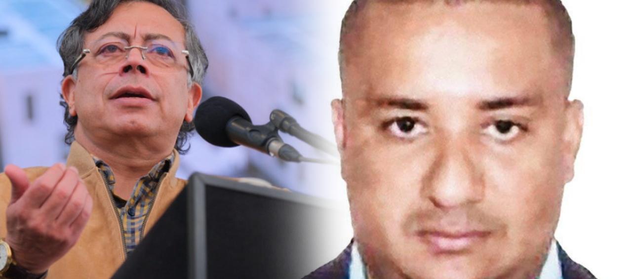 Presidente Gustavo Petro y alias 'Chiquito Malo'. 