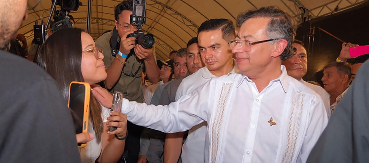 El Presidente Gustavo Petro. 