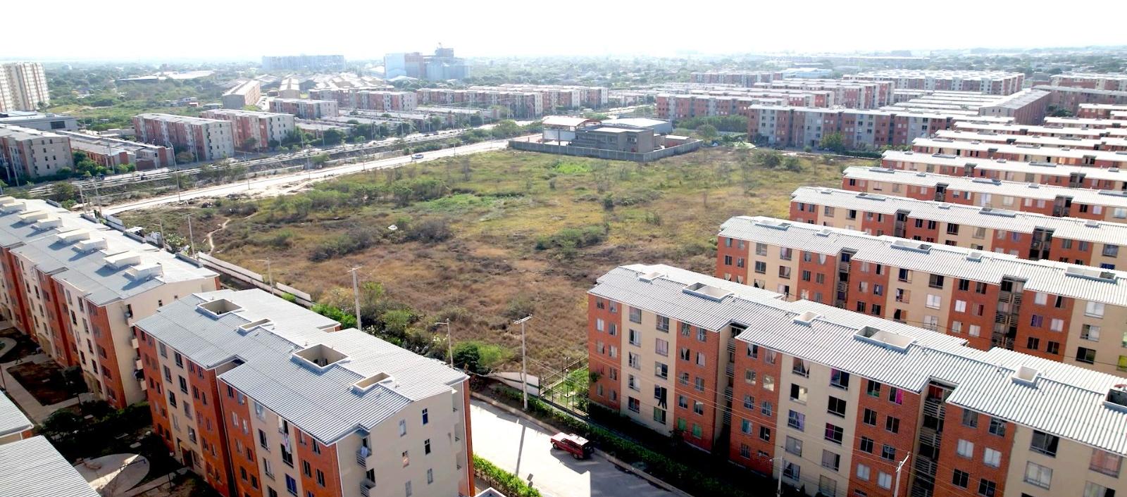 Predio en la urbanización Ciudad del Puerto donde se construirá el Comando de la Policía Metropolitana de Soledad y Malambo. 