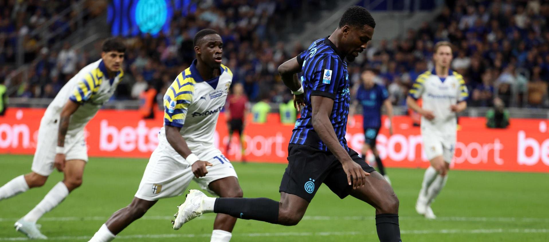 Thuram fue el autor del primer gol del Inter ante el Parma.