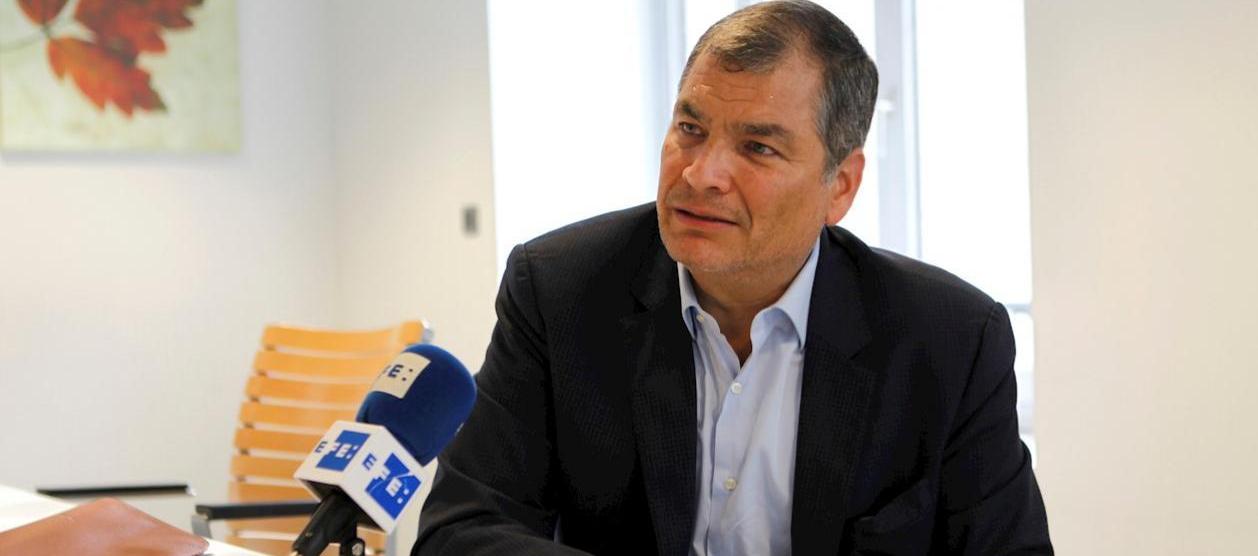 Rafael Correa, expresidente de Ecuador. 