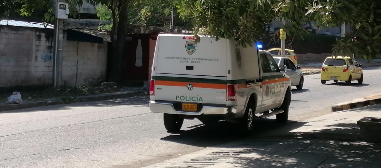 Tránsito de la Policía en Medicina Legal, en Barranquilla. 